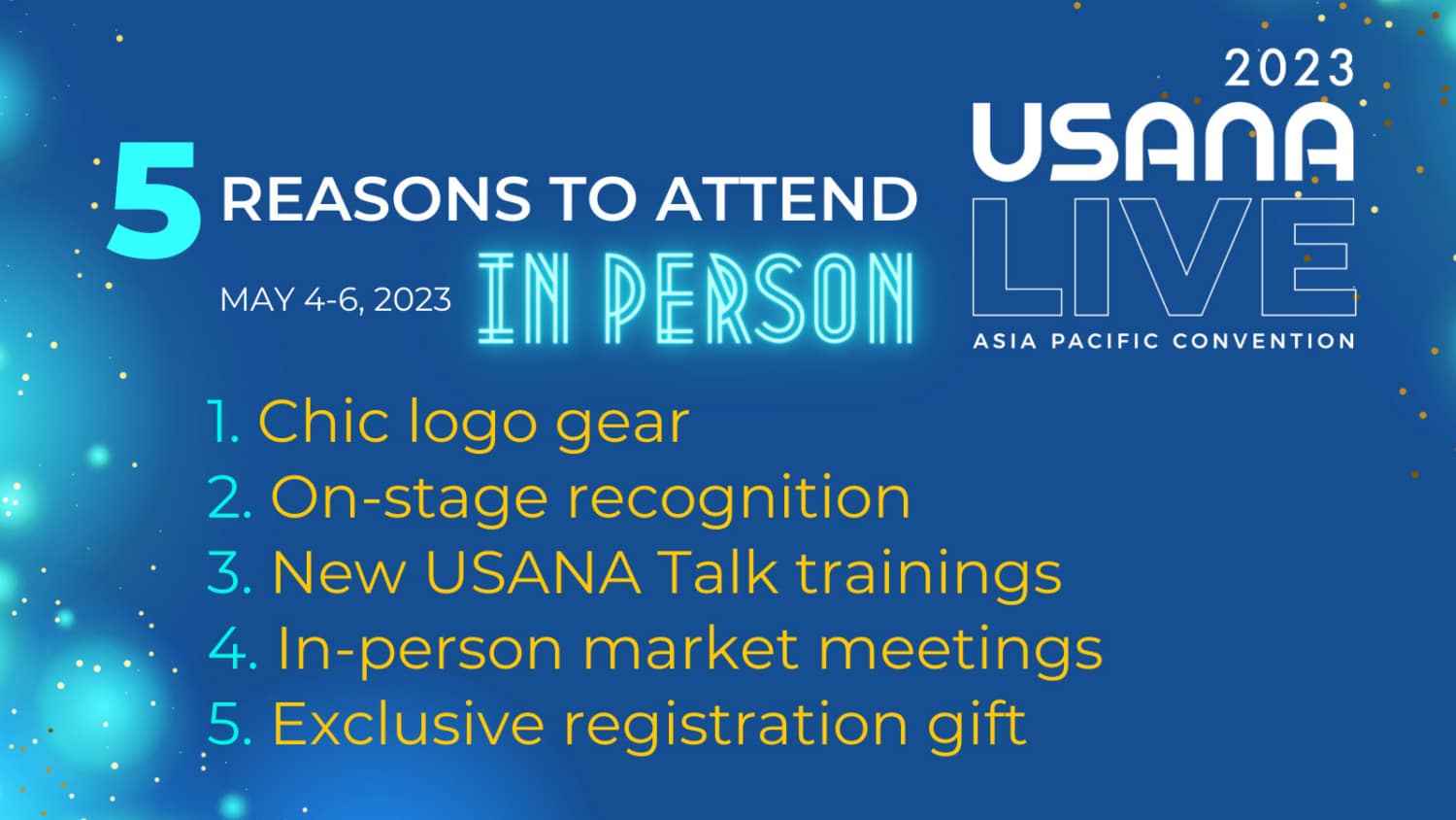 Register Today: 2023 USANA Asia Pacific Convention